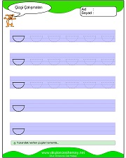 okul öncesi çizgi çalışma sayfaları